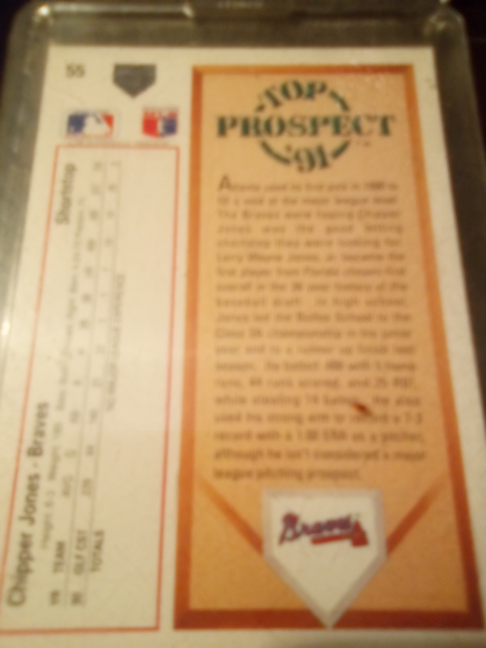 Chipper Jones Baseball Card - photo 2