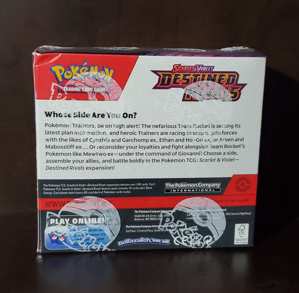 Pokemon Destined Rivals Booster Box - photo 2