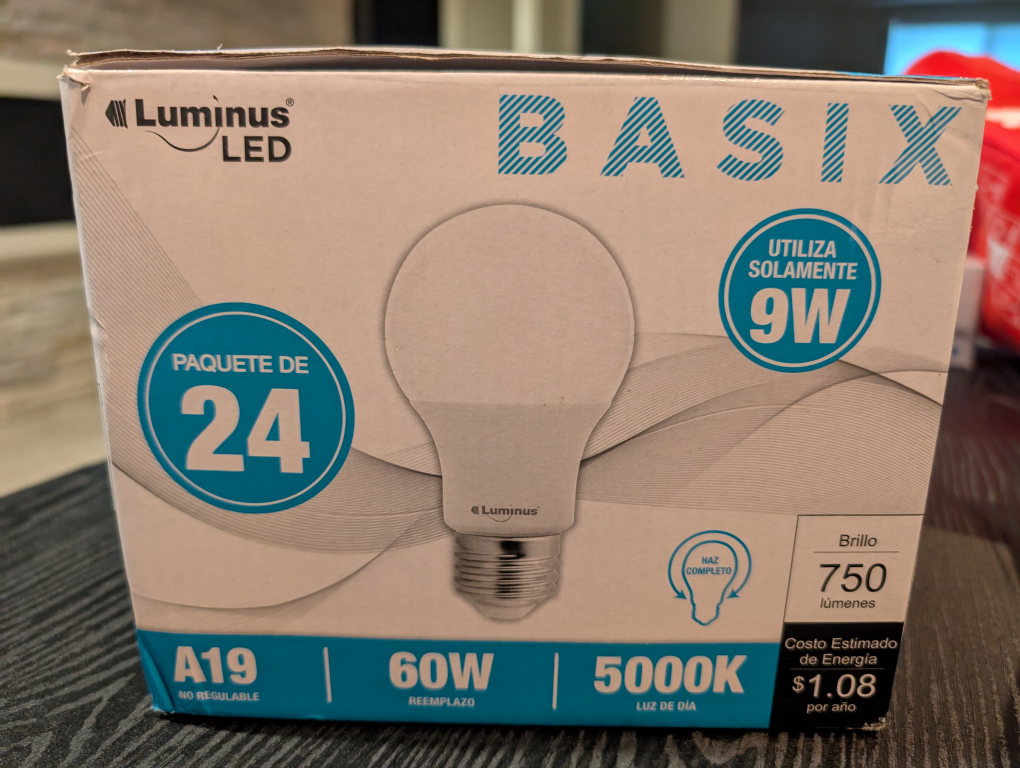 Luminus LED Basix 9W Light Bulbs
