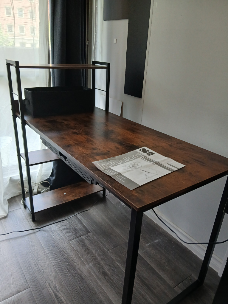 46 inch Misson Desk with side shelf - photo 2