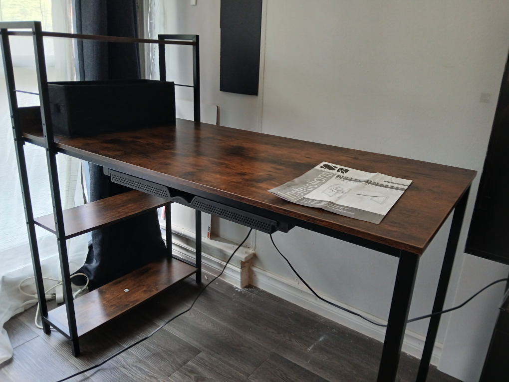 46 inch Misson Desk with side shelf - photo 3