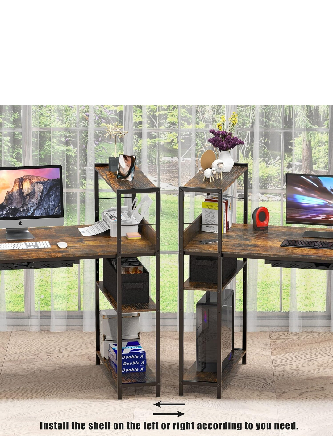 46 inch Misson Desk with side shelf - photo 5