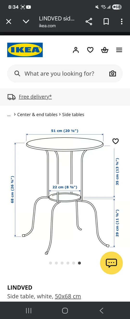 IKEA Lindved side table + IKEA Nammaro wooden folding chair 🥕 image indicator(2)