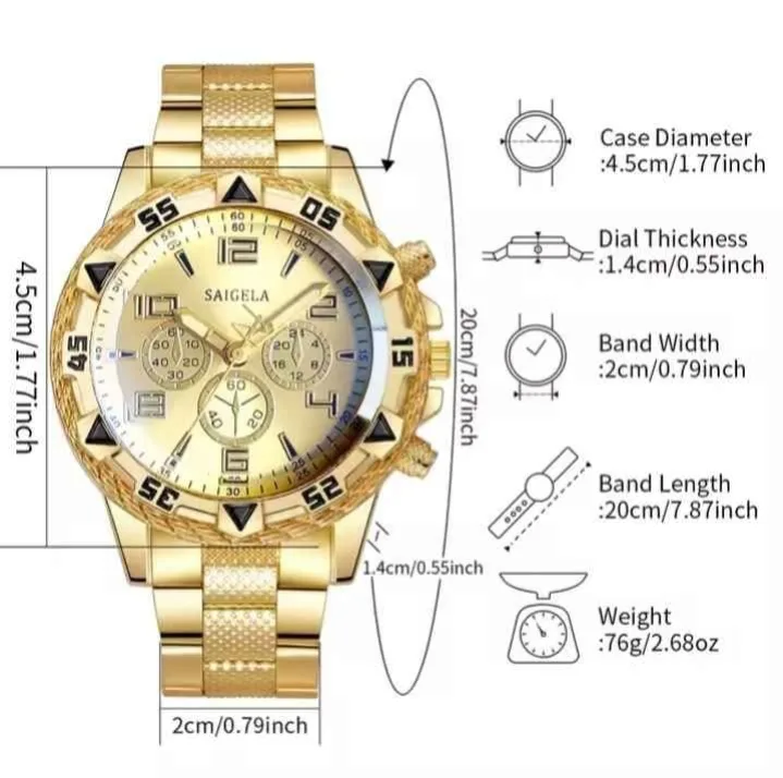 Saigela Men's Quartz Watch image indicator(3)