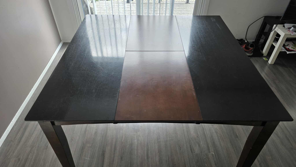 Dark Brown Extendable Dining Table - photo 4