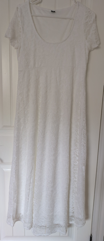 long white lace Dress