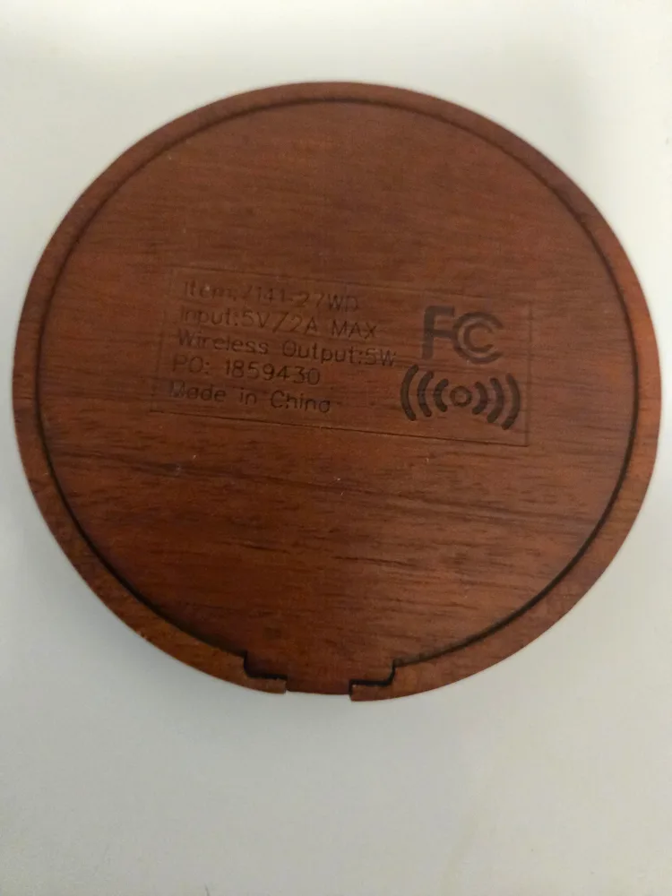 Wooden Wireless Charger Pad  #freecycle thumbnail