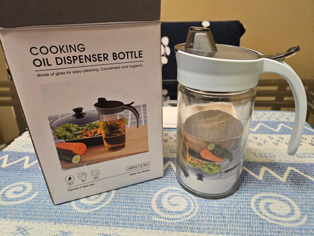 Oil dispenser glass bottle (New in box) thumbnail
