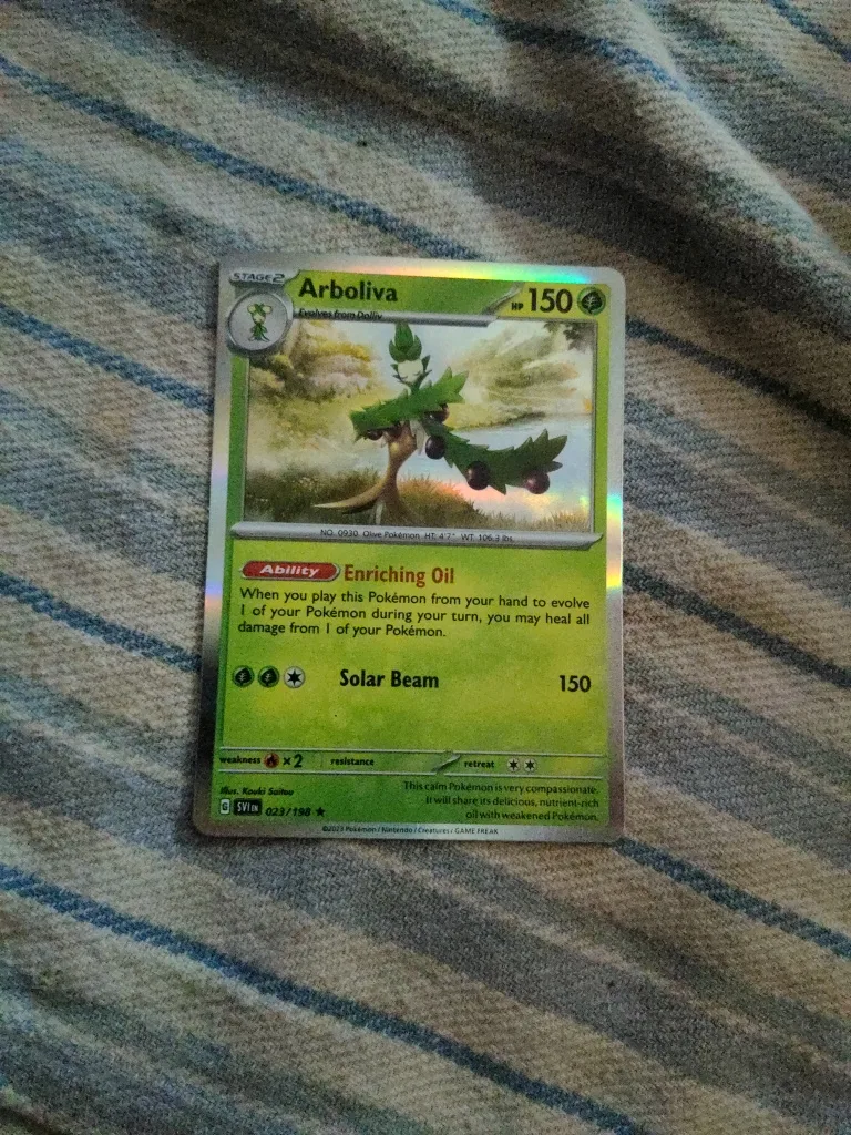 Arboliva Scarlet & Violet 023/198 Pokemon TCG Card NM/M Holo thumbnail