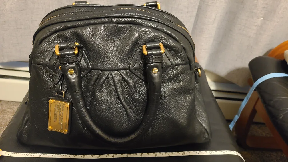 Marc Jacobs black leather bag image indicator(3)