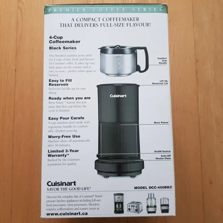 Cuisinart 4-Cup Coffeemaker image indicator(5)