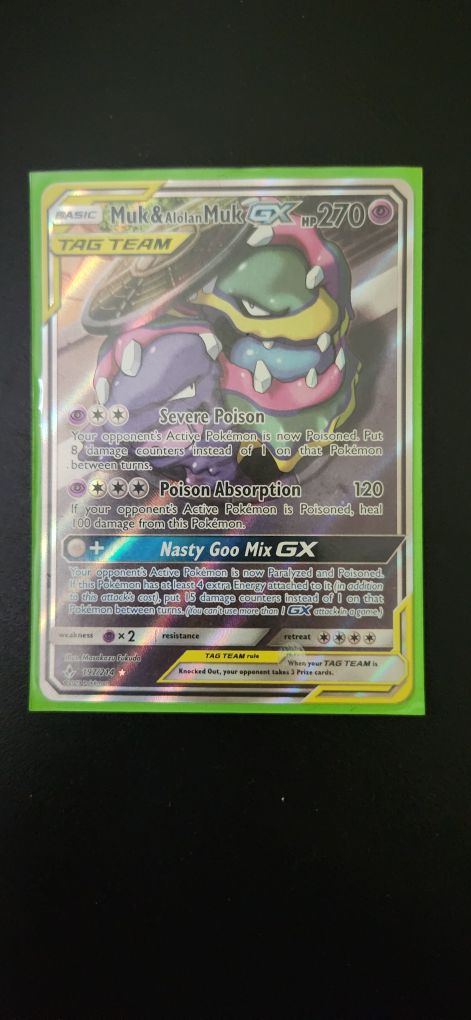 Muk & Alolan Muk GX #197 Pokemon Unbroken Bonds