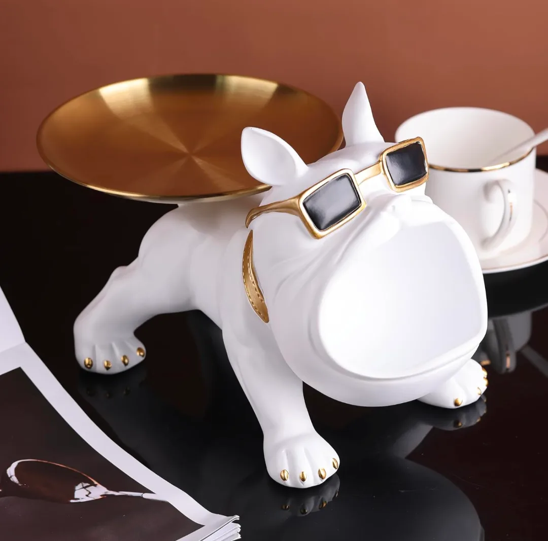 Bulldog Storage/ Jewelry Tray, French Bulldog Key Bowl 🥕 image indicator(2)