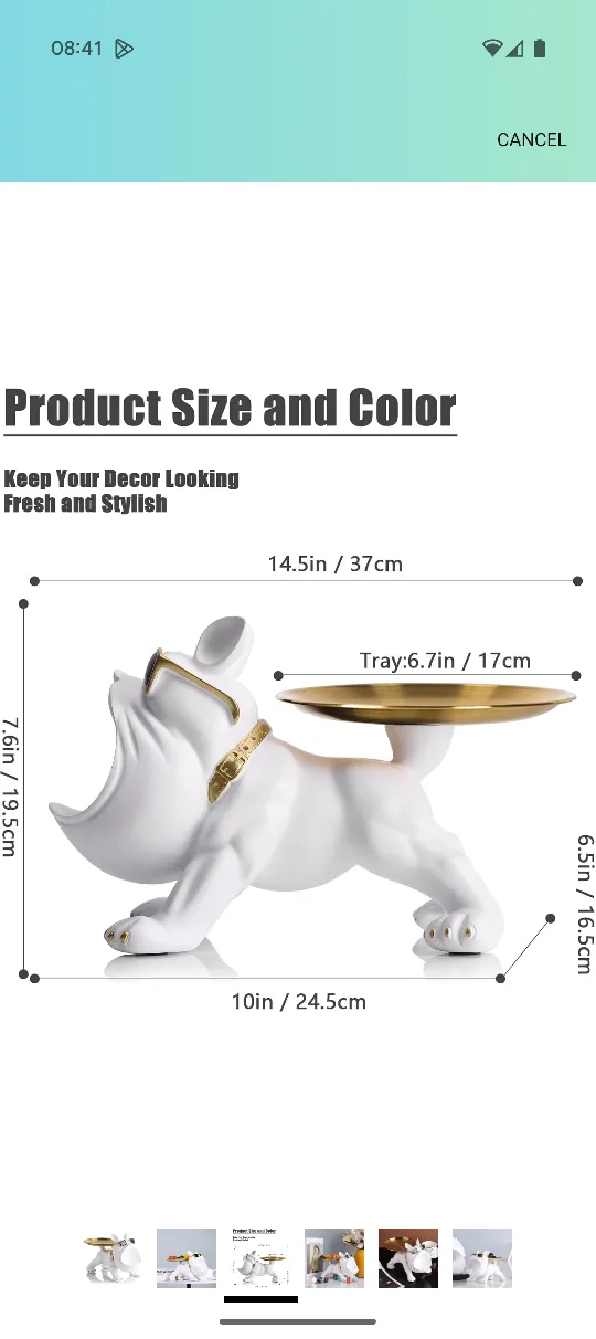 Bulldog Storage/ Jewelry Tray, French Bulldog Key Bowl 🥕 image indicator(3)