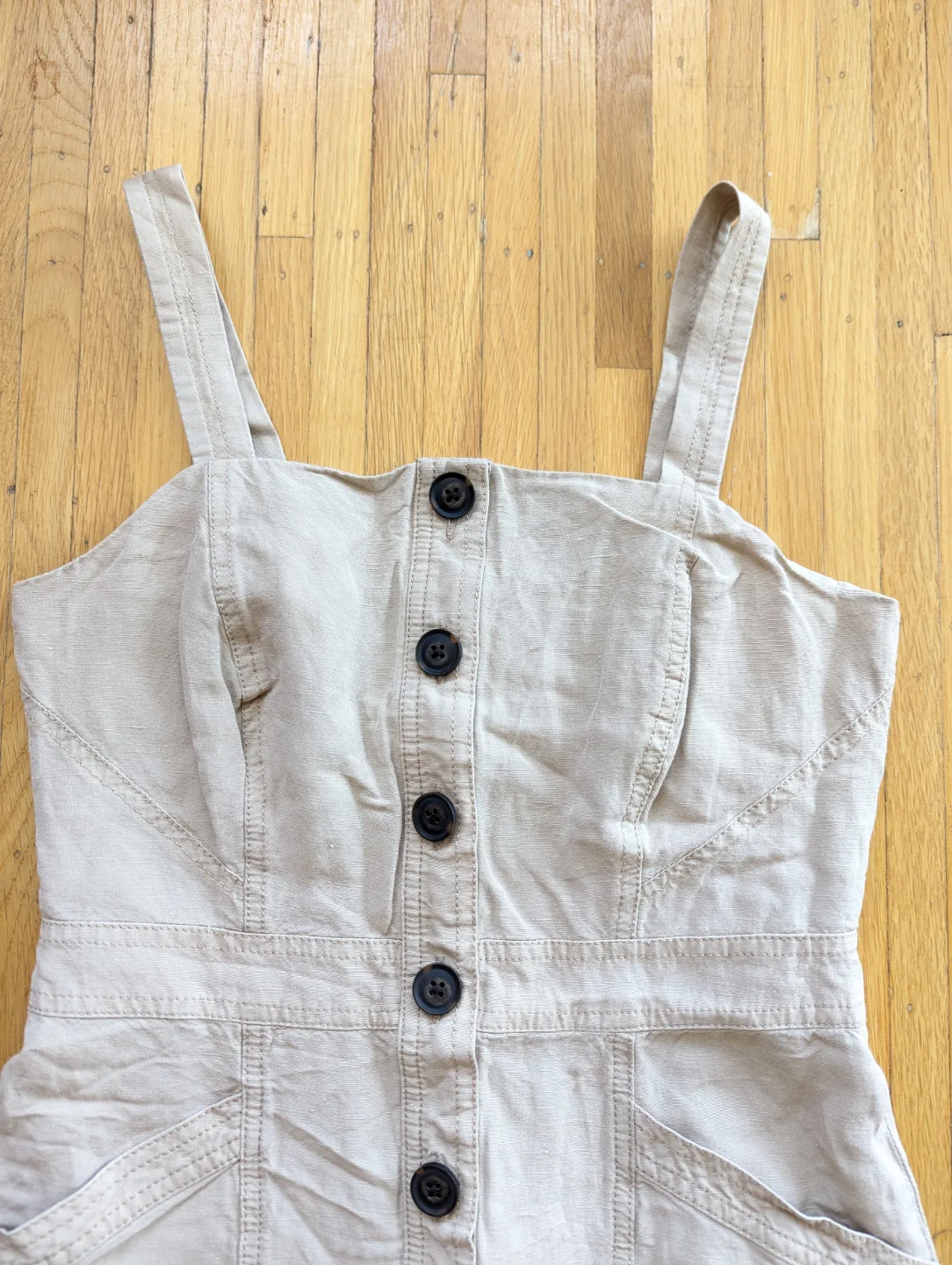 Banana Republic Linen Blend Dress - Size 0 image indicator(4)