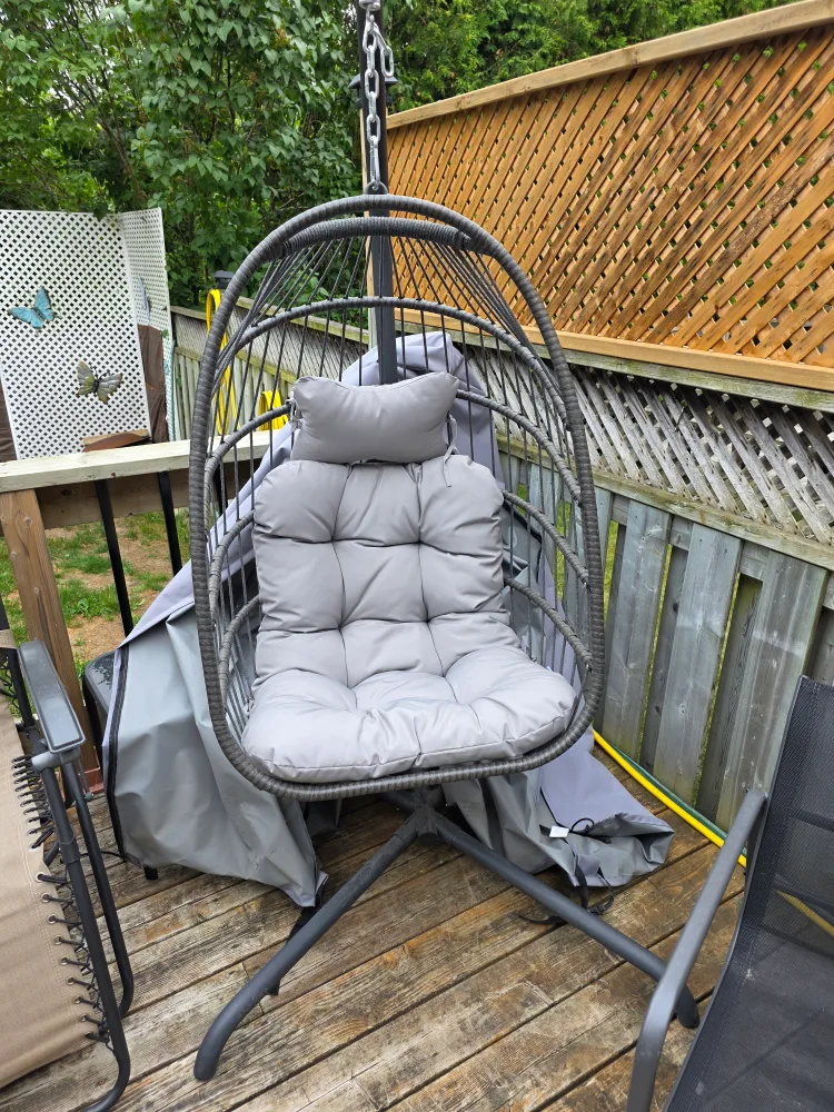 Indoor/outdoor egg chair thumbnail