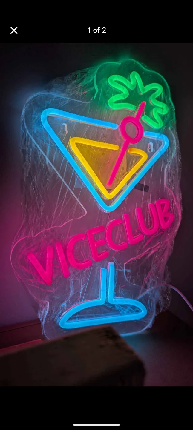GTA Gamer Vice Club Neon Sign thumbnail