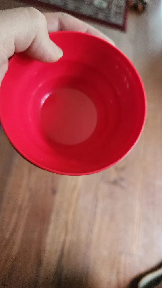 Red Plastic Bowls X6 image indicator(2)