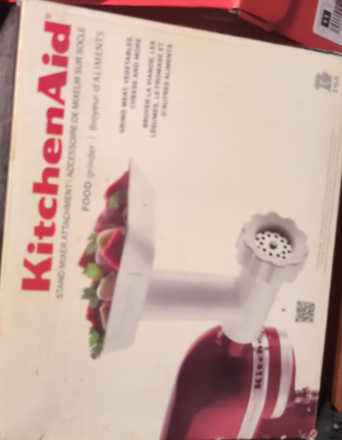 KitchenAid Stand Mixer Food Grinder Attachment
