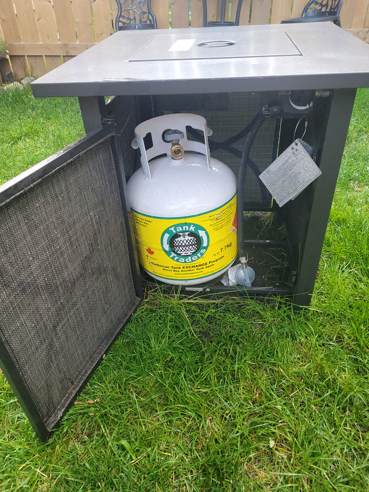 Square 40,000 BTU Black Fire Table - photo 2