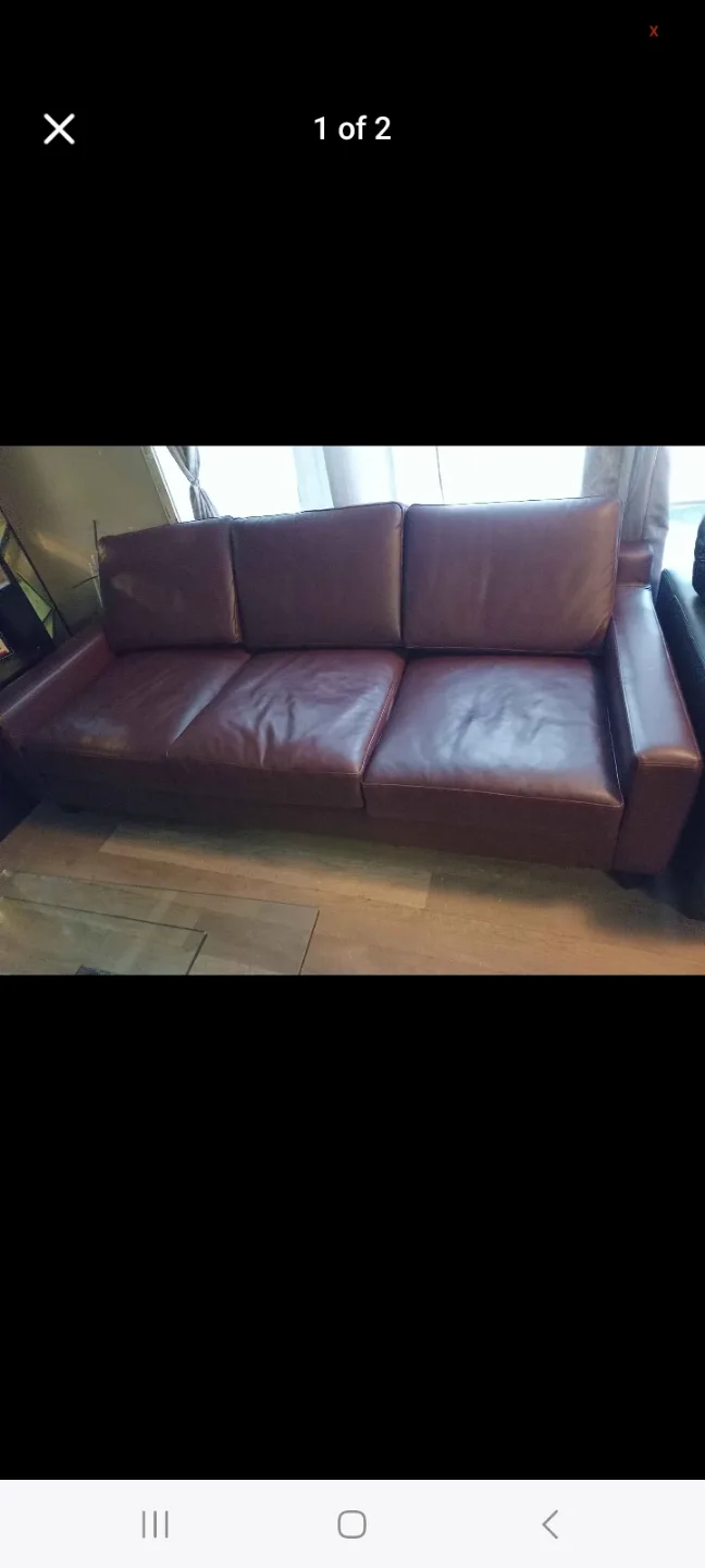Leather Sofa🥕🥕🥕💚💚