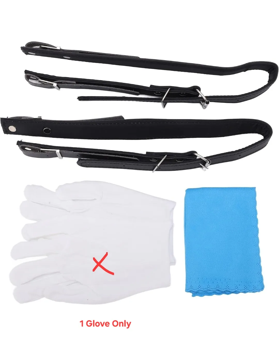 22-Key 8-Bass Accordion – Pearl Blue w/ Adjustable Straps image indicator(8)