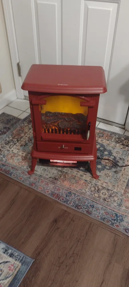 Red Electric Fireplace image indicator(2)