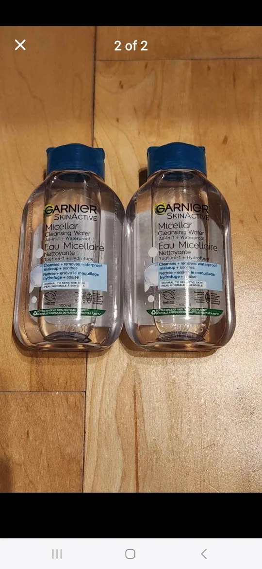 Garnier SkinActive Micellar Cleansing Water x2 (Brand New) image indicator(2)