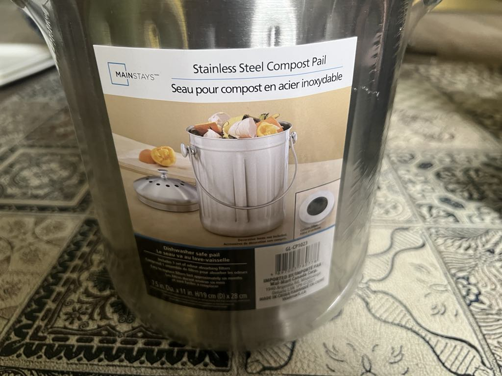 Stainless Steel Compost Pail - New - photo 3