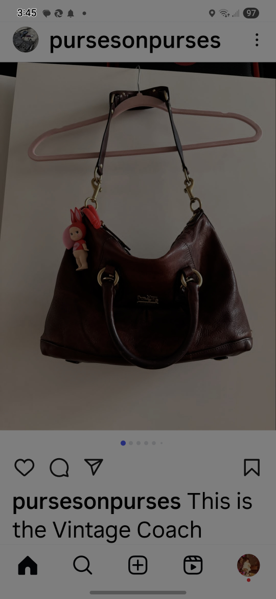 Coach Brown Leather Sabrina Satchel