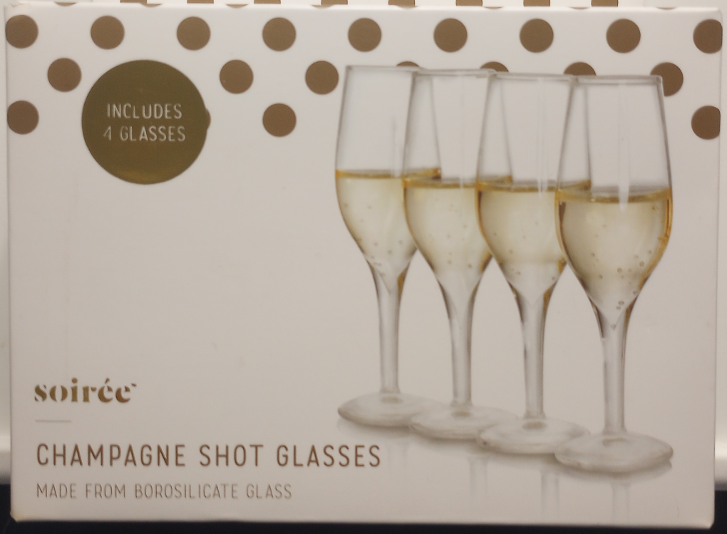 Soirée Champagne Shot Glasses - Set of 4