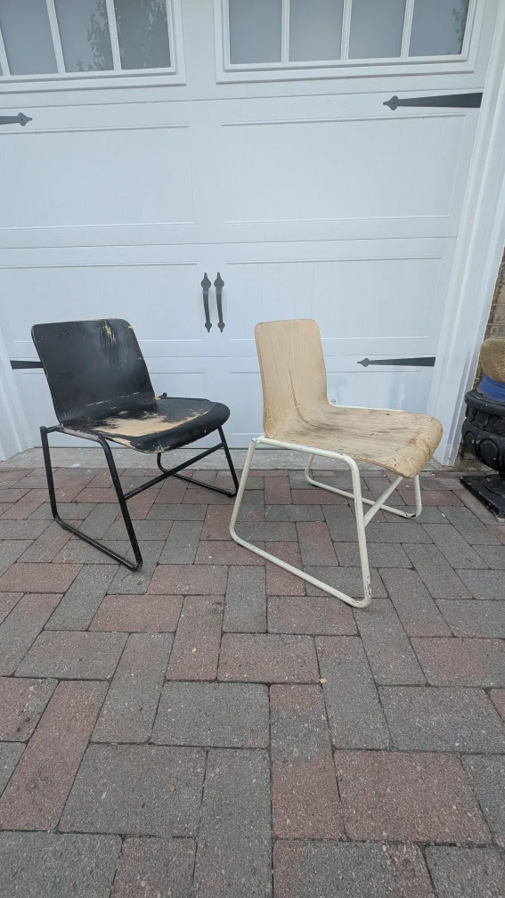 J Hayward Kinetics Modernist-Style Bent Plywood Chairs thumbnail