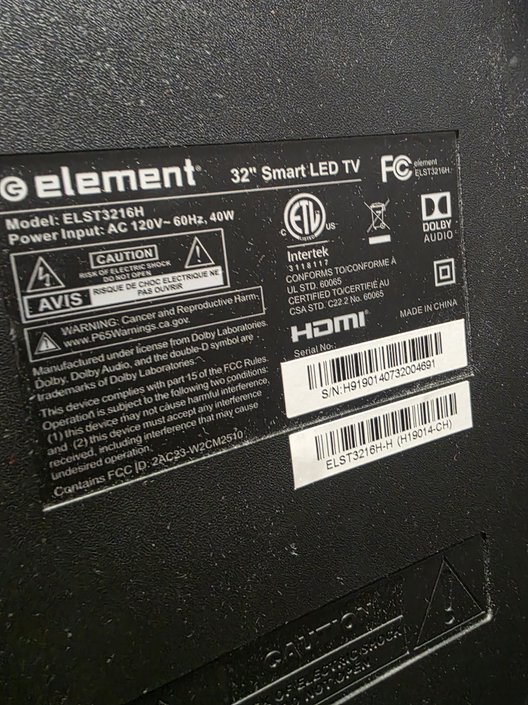 Element 32" Smart LED TV - photo 2