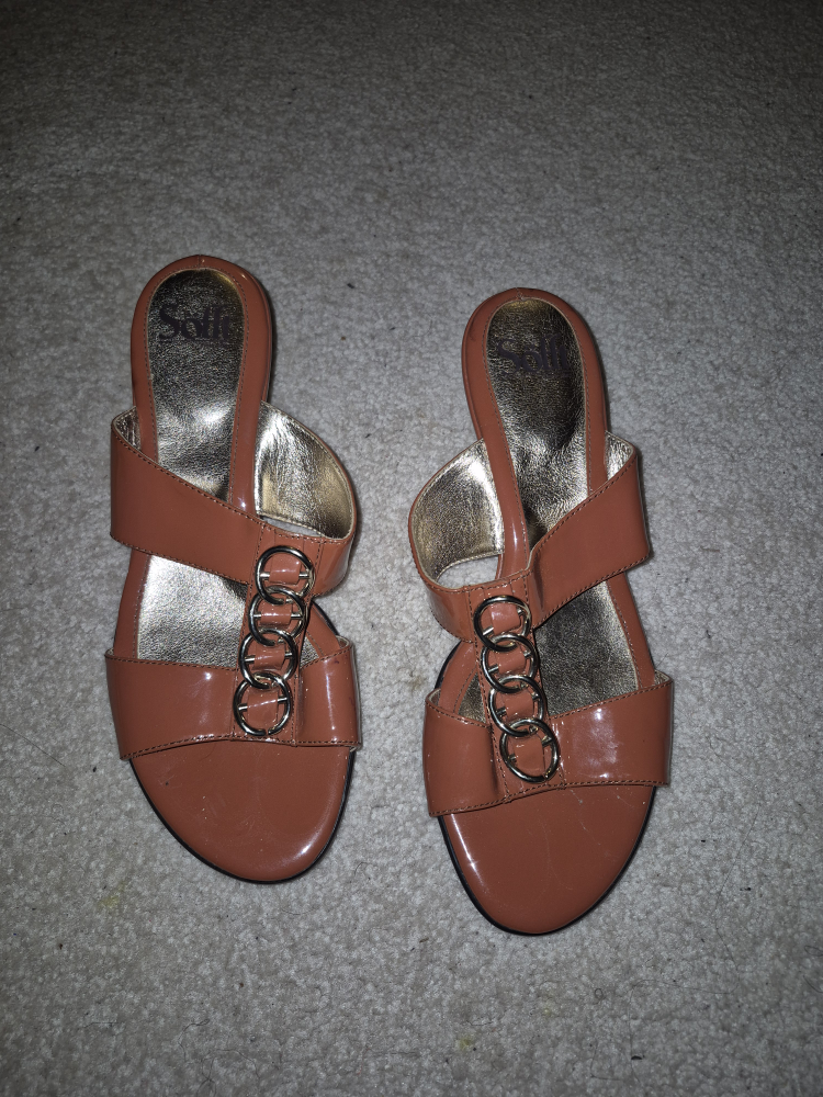 Söfft Brown Wedge Sandals