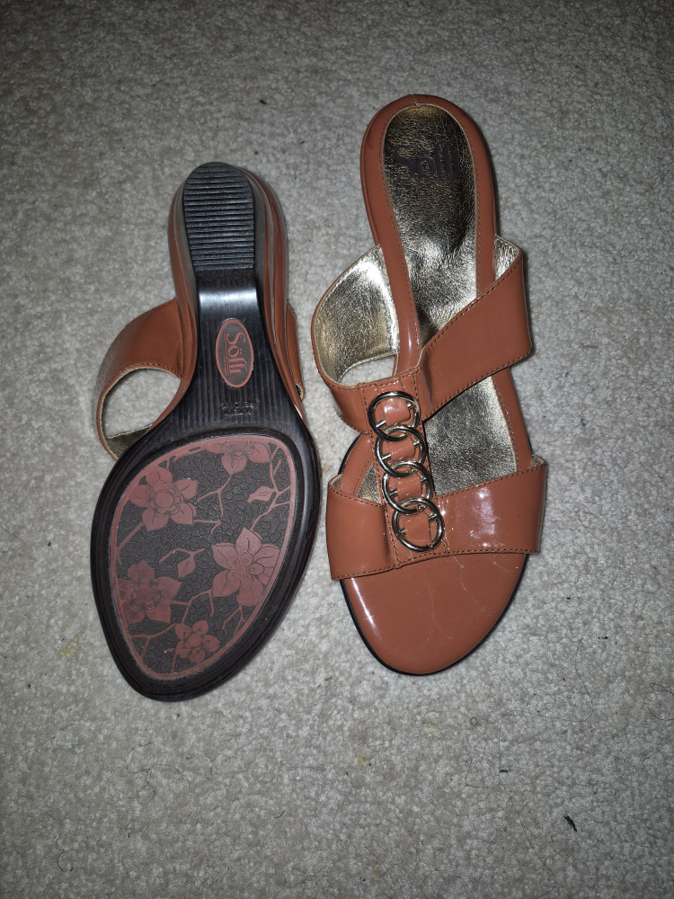 Söfft Brown Wedge Sandals - photo 4