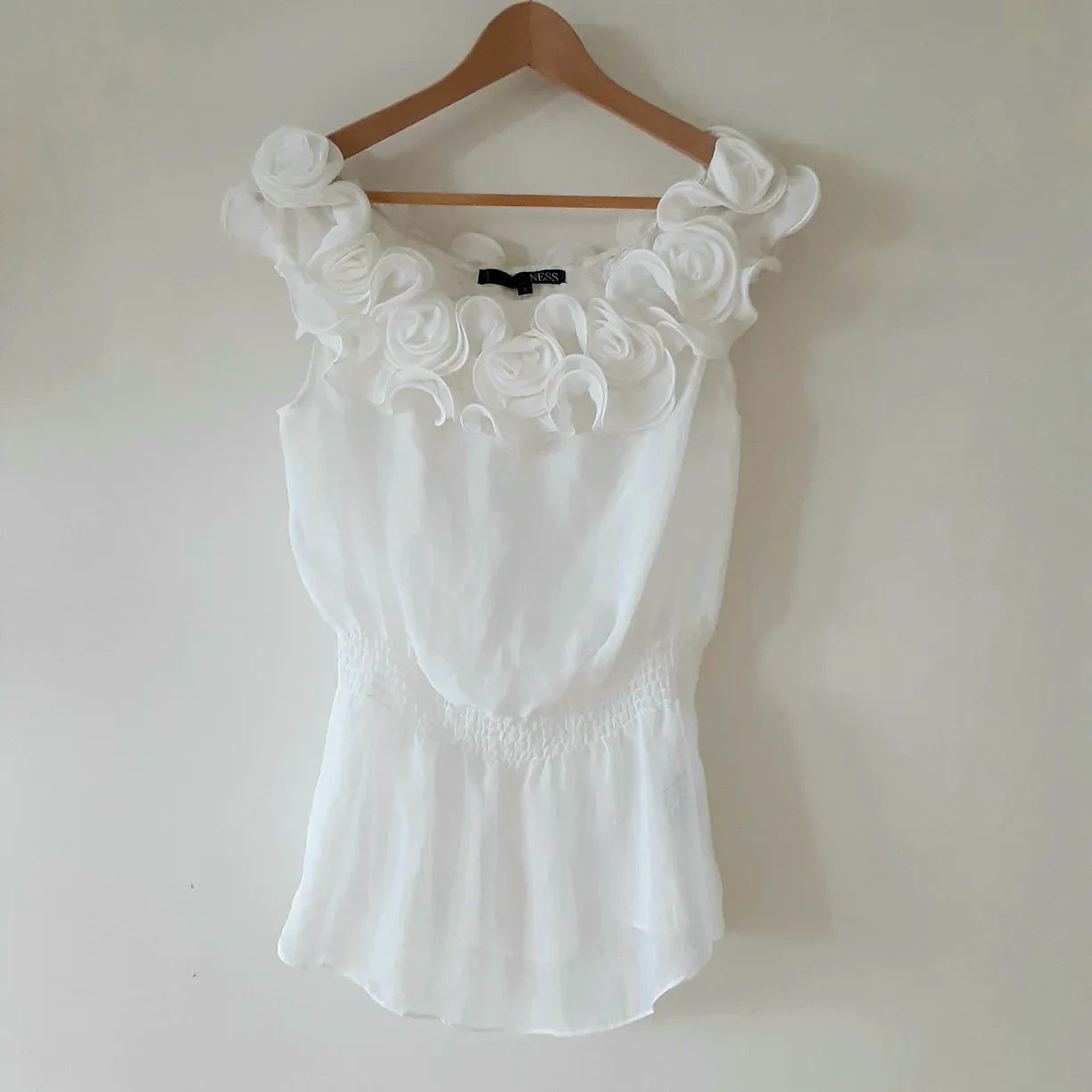 Translucent Silky Sleeveless Top, Size S thumbnail