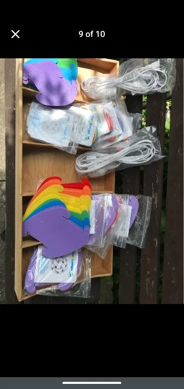 pride rainbow colour DIY hanging pendant lamps image indicator(10)