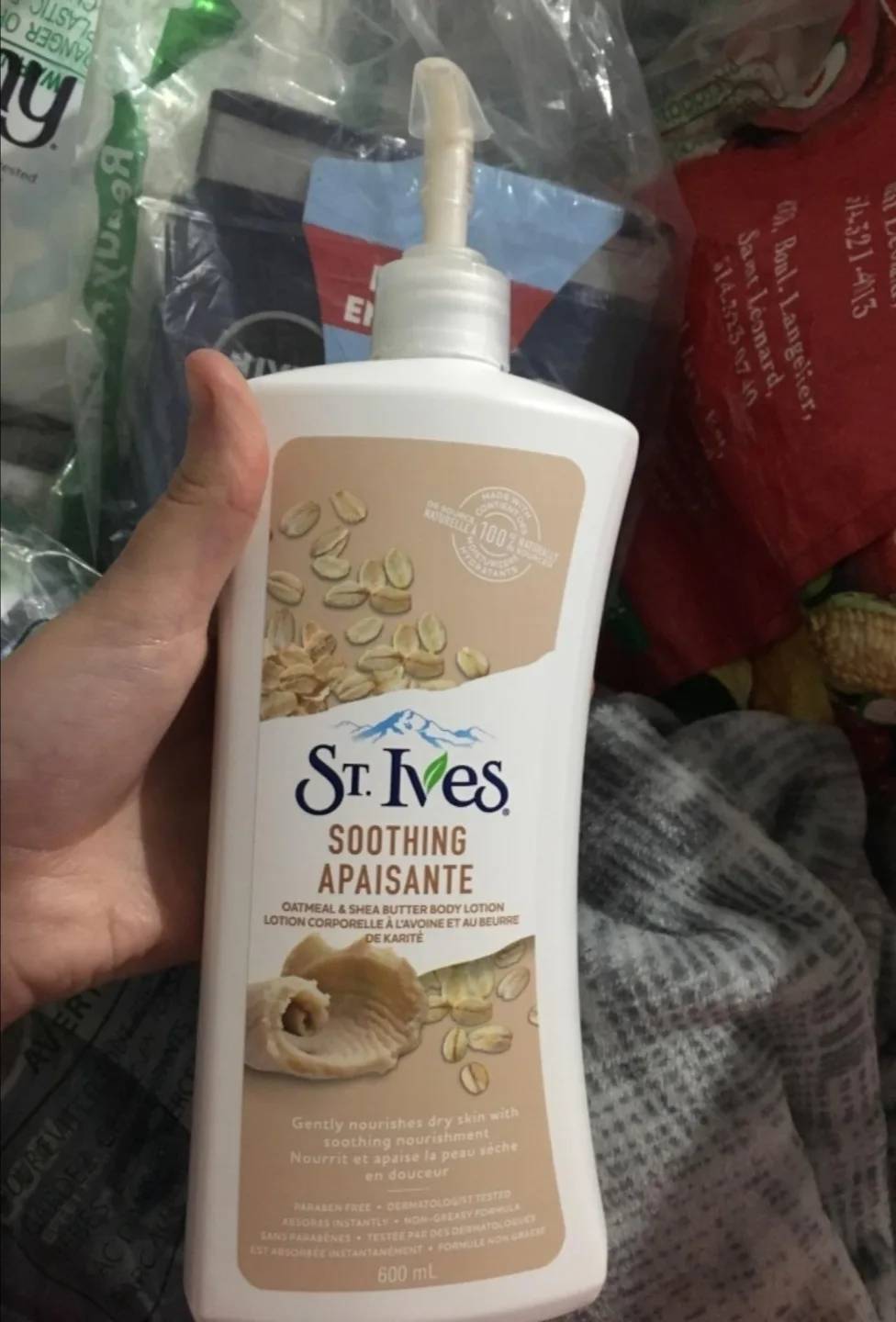 4 bottles of St. Ives Soothing Body Lotion image indicator(2)