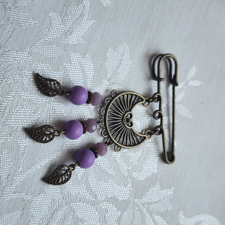 Boho Dangle Earrings - Bronze & Colourful image indicator(7)