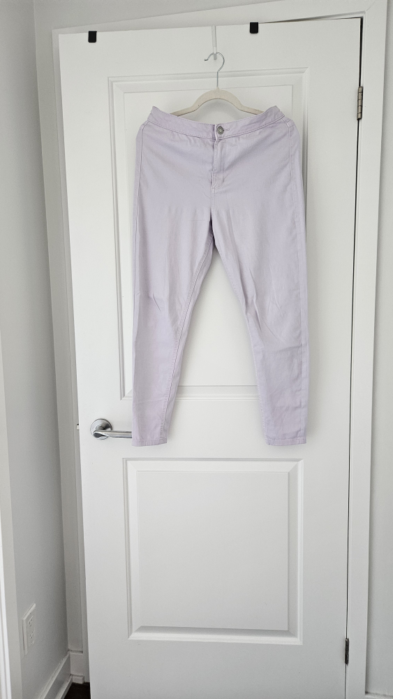 NEGOTIABLE - M&S Lilac Skinny Short Pants - Size 12 - photo 5
