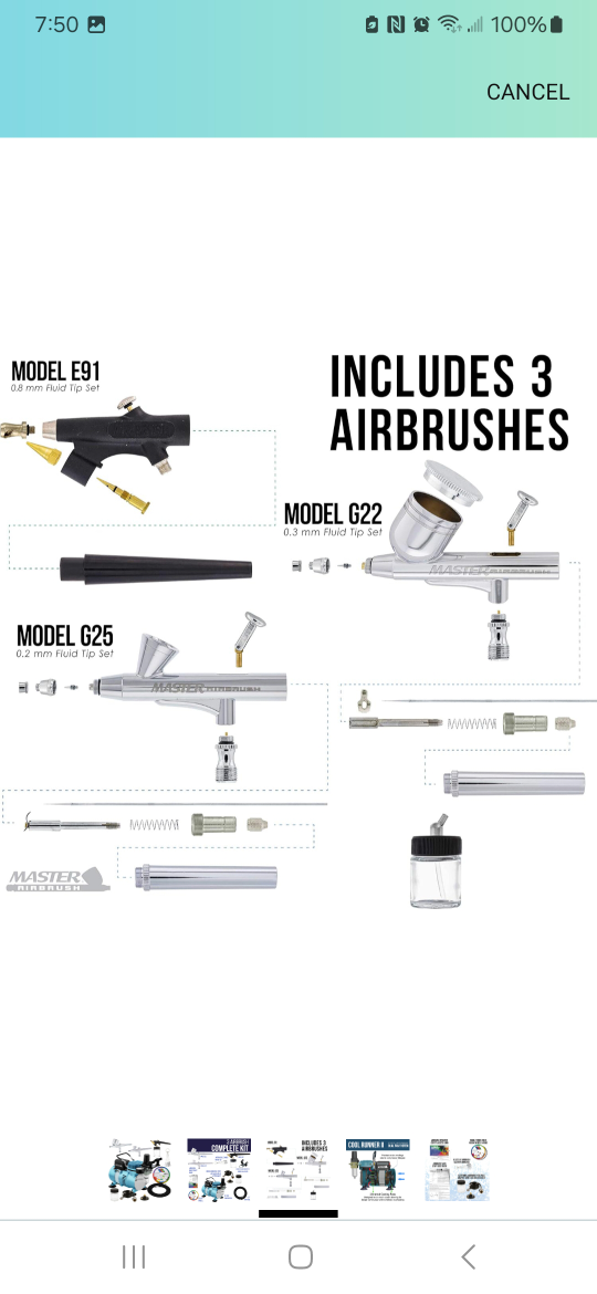 Master Airbrush Airbrushing System Kit with Accessories - photo 5