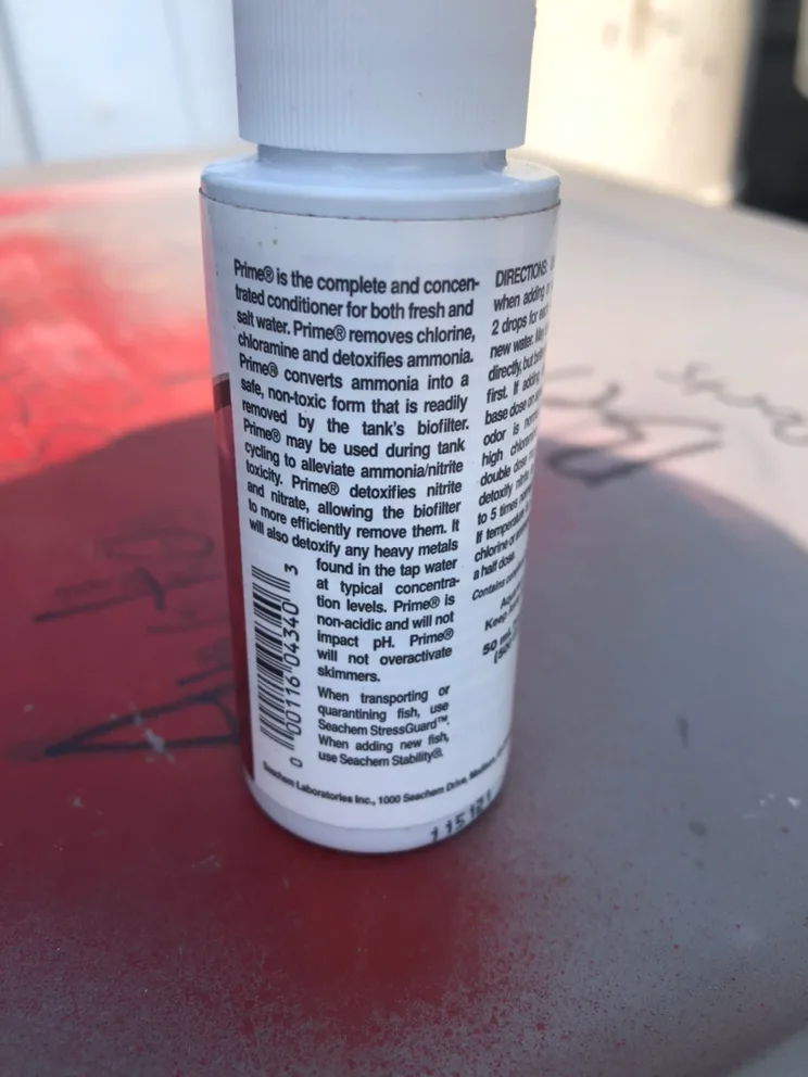 Unopened bottle of Seachem Prime Water Conditioner image indicator(2)