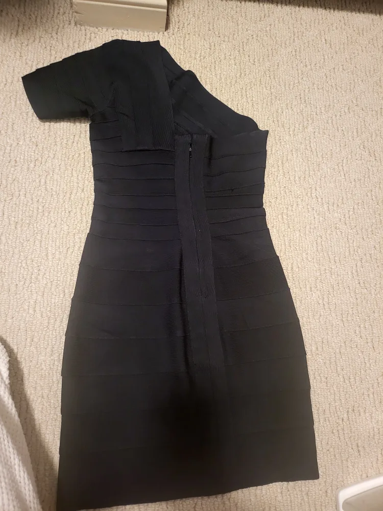 Herve Leger One-Shoulder Dress thumbnail