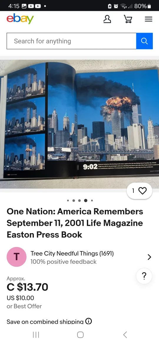 LIFE book:  One Nation - America Remembers September 11, 2001 image indicator(4)
