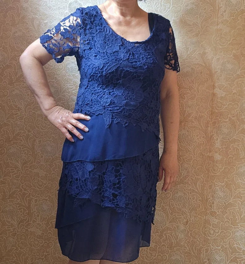 Navy Lace Dress image indicator(2)