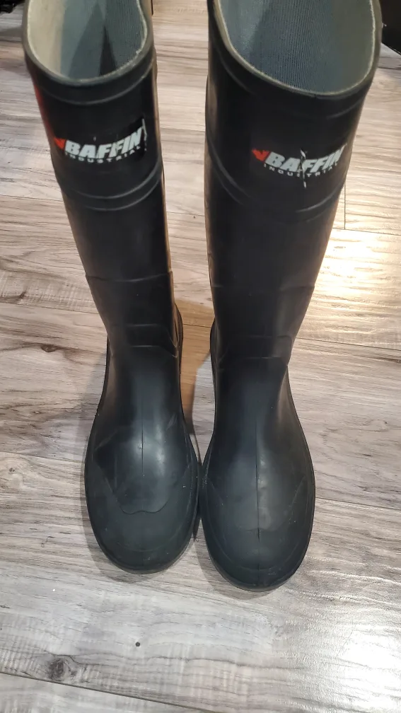 BAFFIN  Black Steel Toe Rubber Safety Boots - Size 10 image indicator(2)