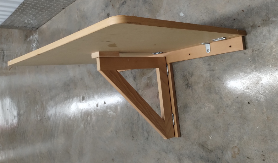 folding table attaches to the wall - photo 2