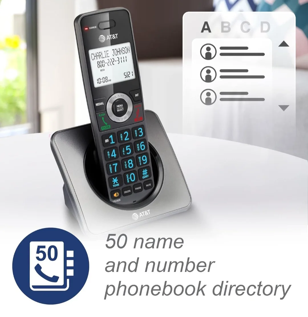 New - AT&T 2 Handset Cordless Phone System GL2101-2 image indicator(4)