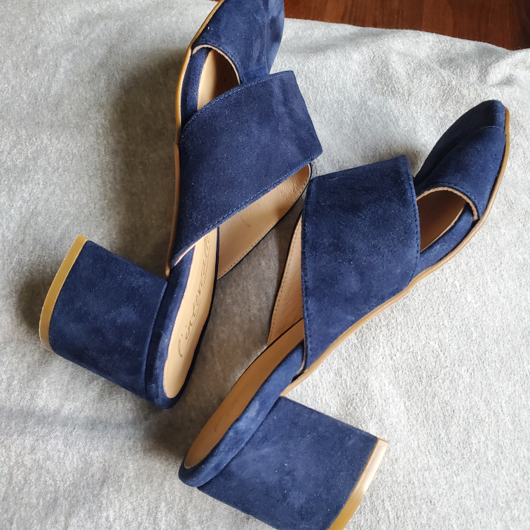 L'intervalle navy suede shoes - photo 2