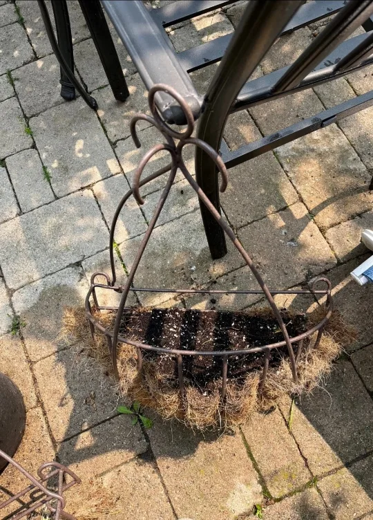2 Rustic Iron Hanging Baskets image indicator(2)